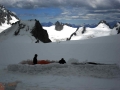 Campamento en Alpes