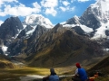 Panorámica del Siula desde Carhuacocha